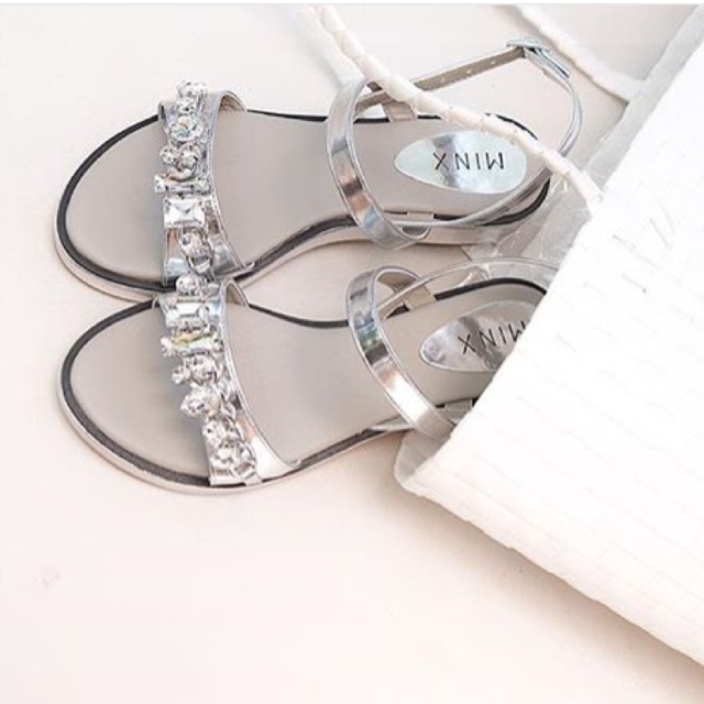 Minx shoe silver sandal size 40
