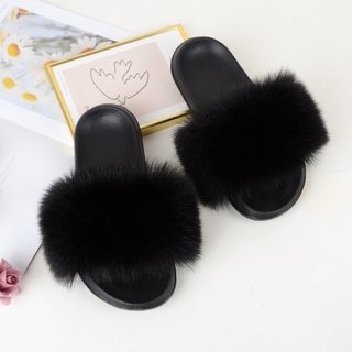 wholesale faux fur slides
