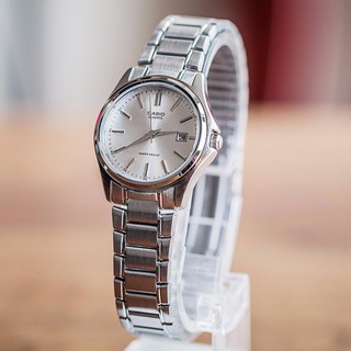 Casio รุ่น LTP-1183A-7A นาฬิกาผู้หญิง สายแสตนเลส หน้าปัดขาว (สินค้าขายดี) - ของแท้ 100% ประกัน 1 ปีเต็ม