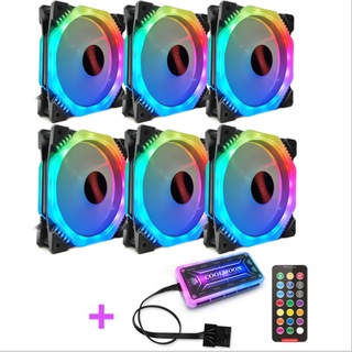 ชุดพัดลม ระบายความร้อน เคส RGB COOLMOON ARK II x6+ปรับไฟ แปดเหลี่ยม สินค้าใหม่ ราคาสุดคุ้ม พร้อมส่ง ส่งเร็ว ประกันไทย...