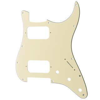 Musiclily Pro 11 ช่อง Hh Strat Pickguard 2 Humbuckers อุปกรณ์เสริมสําหรับกีตาร์ไฟฟ้าเม็กซิกัน / เม็กซิกันสีครีม