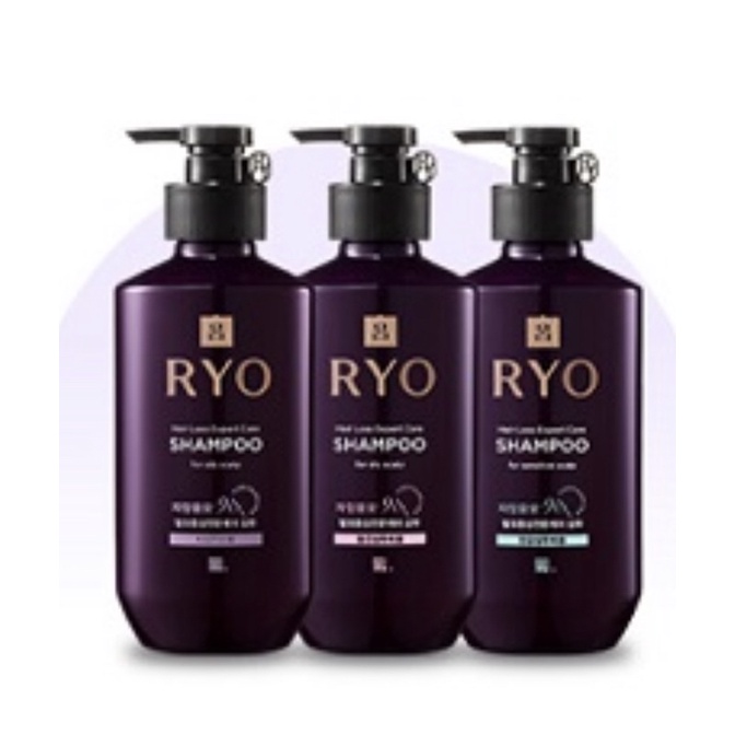 (แพ็คเกจใหม่ ป้ายไทย ของแท้ 100%)พร้อมส่ง !!!!RYO Jayang yunmo Hair Loss Expert Care Shampoo 400 ml