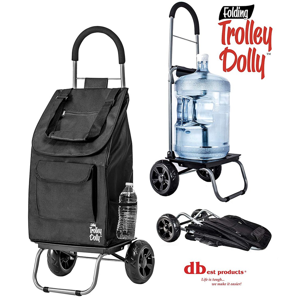 DBest Products : DBP01-517* กระเป๋าล้อลาก Trolley Dolly, Black Shopping Grocery