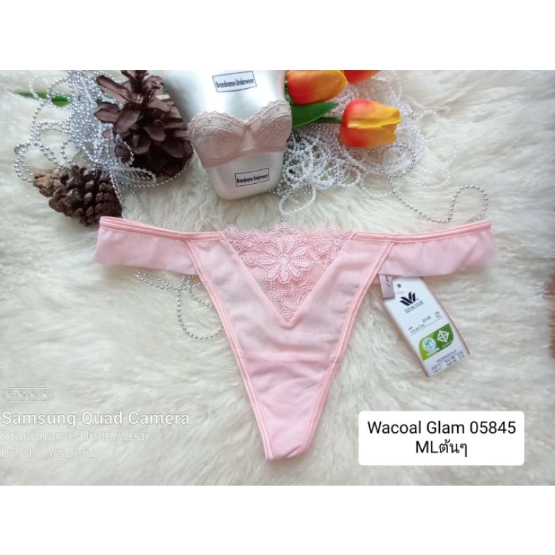 Wacoal Glam ส้ม Size XS,S,M,L ชุดชั้นใน/กางเกงชั้นในทรงจีสตริง(G-string) 05845