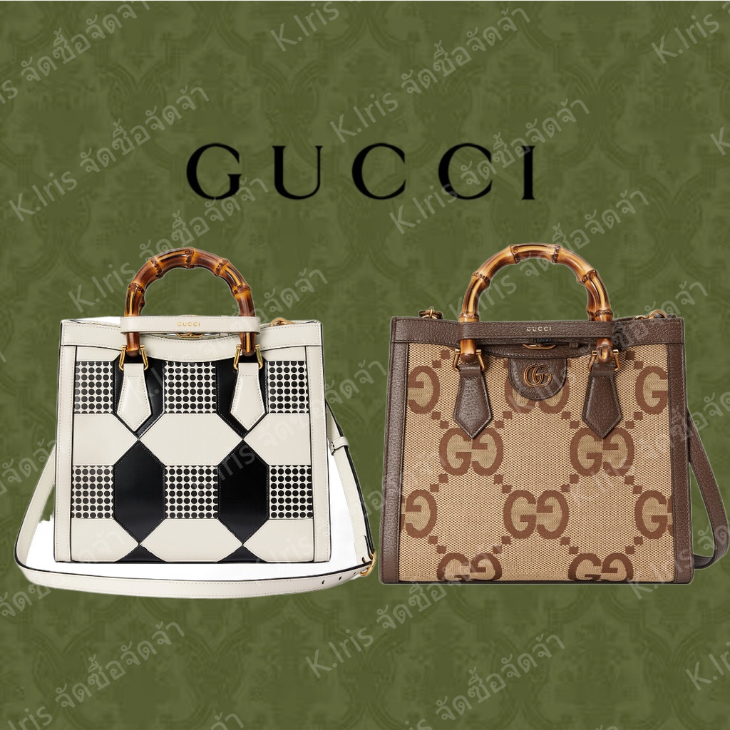 Gucci/New/Gucci Diana Bamboo Small  Tote Bag/ของแท้100%
