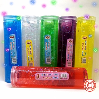 สไลม์ Slime สลาม Slime Colourful Crystal noodle  กลิ่นหอม ไม่ติดมือ  พร้อมส่ง -หลอดใหญ่ เกล็ด-