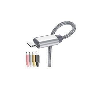 โปรโมชั่น : สายชาร์จ USB iPhone11Micro usbType-C อย่างรวดเร็วสำหรับ Huaweiสายยาว27cm รับประกัน 1 เตือน
