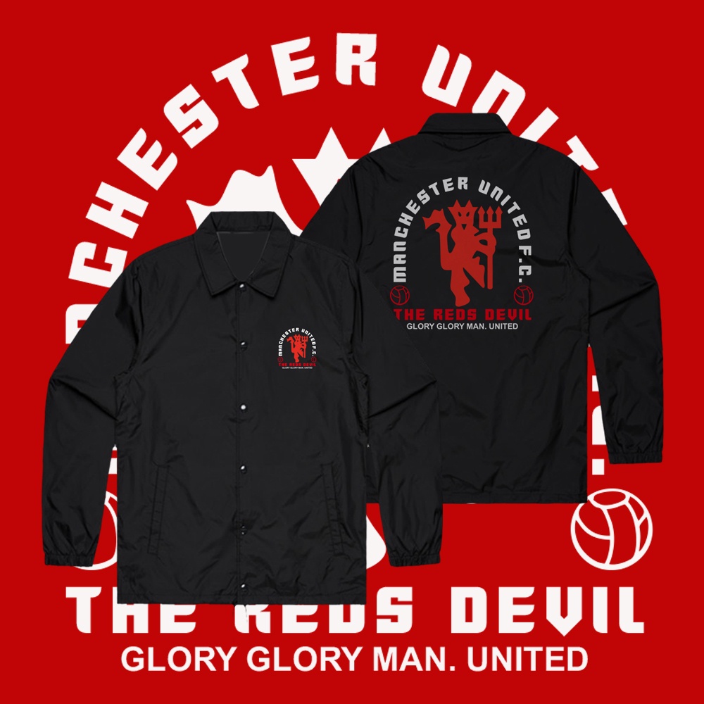 MU MAN UNITED THE REDS DEVIL JACKET เสื้อแจ็คเก็ตฟุตบอล