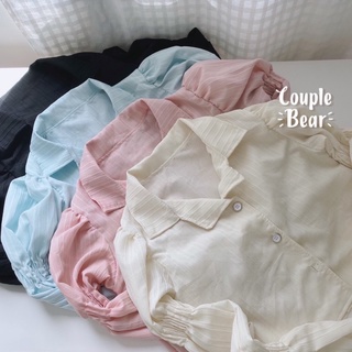 🧺🧸 ‎˗ˏˋ 𝑯𝒐𝒏𝒆𝒚 𝑻𝒐𝒑 | เสื้อแขนยาว ดีเทลแขนต่อ🍯🐝