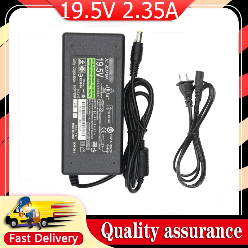 19.5V 2.35A 45W 6.5 มม.* 4.4 มม.อะแดปเตอร์ AC สําหรับ Sony VGP-AC19V26 KDL-32R430 40 นิ้ว TV series 