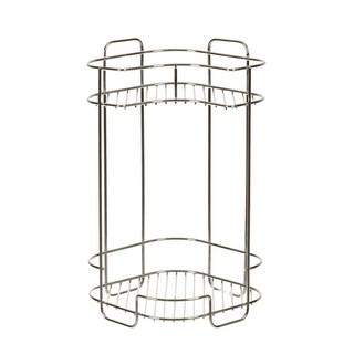 ชั้นเข้ามุมสเตนเลส KECH HWS147-A 2 ชั้น CORNER RACK KECH HWS147-A 2-TIER STAINLESS STEEL 304