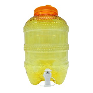 ถังน้ำบุญ PET เกรด A SPRING HIVE 8 ลิตร สีเหลือง  V.MERIT PET GRADE A 8L HIVE (TAP) YELLOW