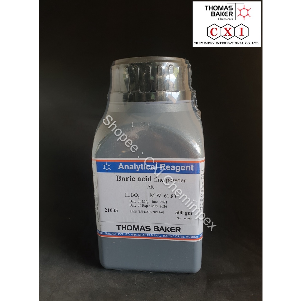 Boric Acid AR, 500 gms