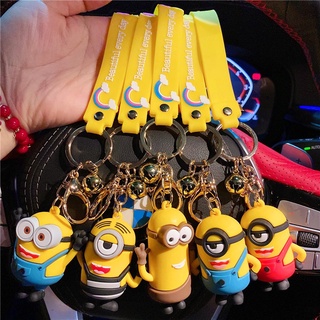 พวงกุญแจ จี้ตุ๊กตามินเนี่ยน Despicable Me Pendatn Kevin Stuart Bob ของเล่นสําหรับเด็ก