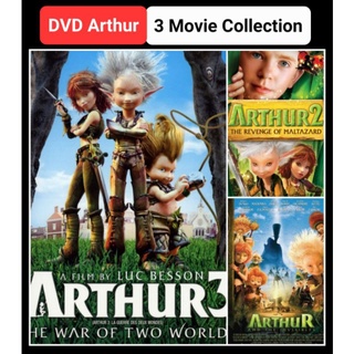 DVD อาร์เธอร์ ทูตจิ๋วเจาะขุมทรัพย์มหัศจรรย์ ครบ 3 ภาค Arthur 3-Movie Collection #แพ็คสุดคุ้ม (ดูพากย์ไทยได้-ซับไทยได้)