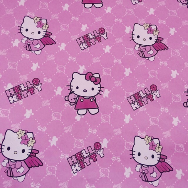 วอลเปเปอร์ สติ๊กเกอร์ 45cm x 10M- คิดตี้เข้ม