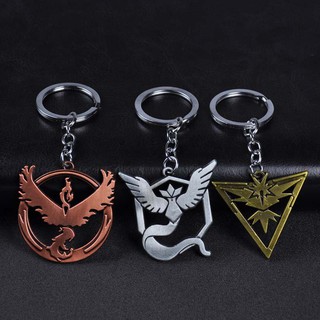 Elf Baby Pokemon Three Camps Frozen Birds Lightning Birds Flaming Bird Logo Keychain Pendant