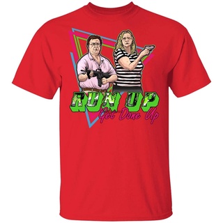 [S-5XL]ลดกระหน่ํา เสื้อยืดลําลอง แขนสั้น พิมพ์ลาย Run Up Get Done Up Funny Ken and Karen St Louis CEiple59CFplcc08