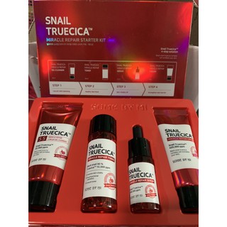 Snail Truecica Miracle Repair Starter Kit สารสกัดหอยทากดำ ( 4 Step สุดคุ้ม)