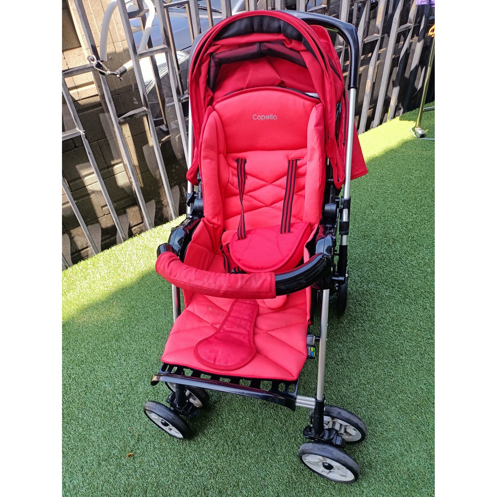 รถเข็นเด็ก capella baby stroller สีแดง