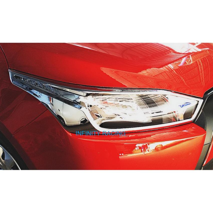 ครอบไฟหน้าโครเมี่ยม Toyota Yaris 2014 AO