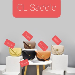 กระเป๋าสะพาย CL saddle size 20 cm ทรงคลาสสิค Pu premium mbagshop กระเป๋า กระเป๋าสะพายข้าง กระเป๋าสพายผญ กระเป๋าสตางค์