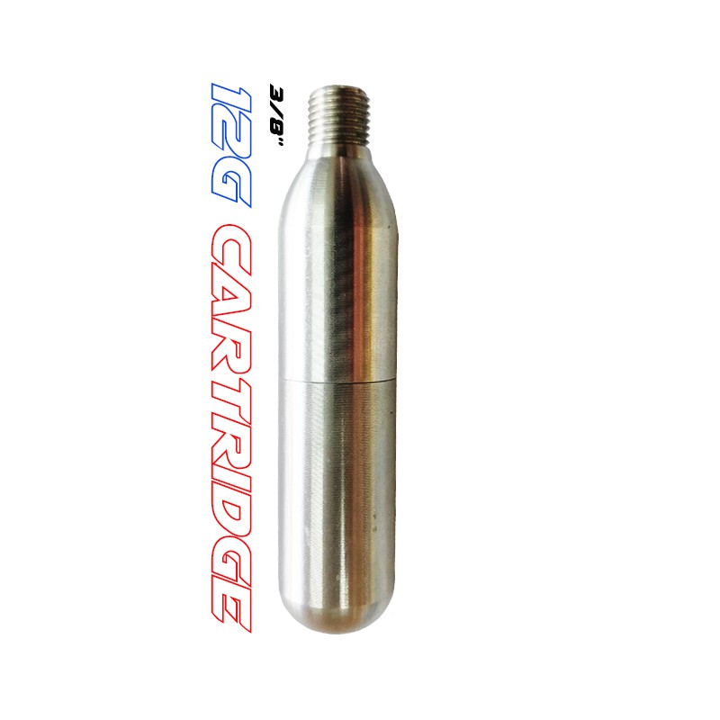REFILLABLE CO2 Cartridge 12g รีฟิล CO2 Cartridges Threaded Cartridges