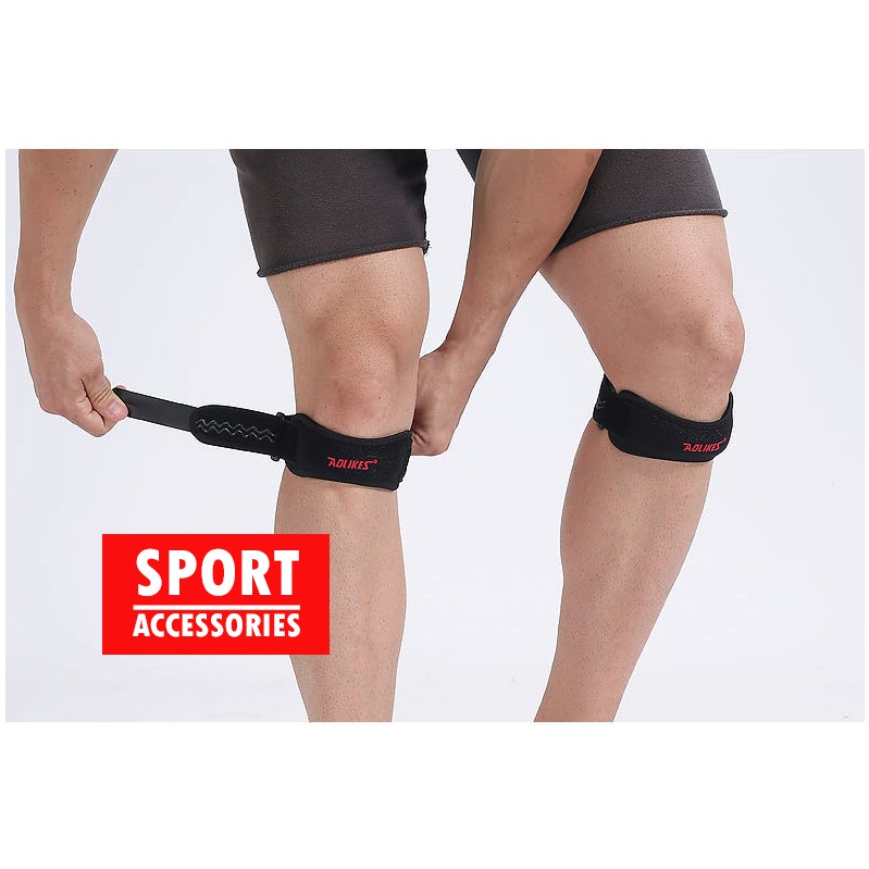 AOLIKES สายรัดหัวเข่า สำหรับวิ่ง เล่นกีฬา ลดการบาดเจ็บหัวเข่า เอ็นเข่า Knee Support