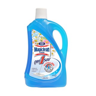 ราคาพิเศษ!! มาจิคลีน น้ำยาถูพื้น กลิ่นสะอาดยามเช้า สีฟ้า 900 มล. Magiclean Floor Cleaner Morning Clean Smell 900 ml