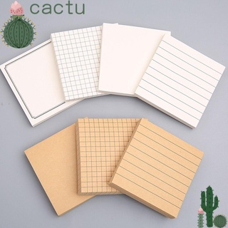 Cactu กระดาษโน้ตมีกาวในตัว เรียบง่าย สําหรับสํานักงาน 80 แผ่น