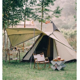 📍 พร้อมส่ง เต็นท์ Vidalido Teepee Auto tent  ขนาด 4คน เต็น เต้น เต้นท์ campaign แคมป์ปิ้ง กางเต็นท์