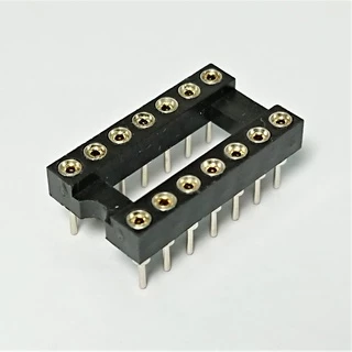 Socket IC ซ็อกเก็ตไอซี ขากลม 8 14 16 และ 20 ขา (ราคาต่อ 1 ชิ้น)