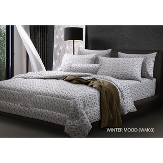 STEVENS  ชุดเครื่องนอน ดีไซน์  WINTER MOOD รุ่น COTTON FRESH SATEEN ทอ JACQUARD  450 เส้นด้าย