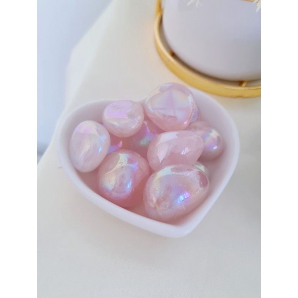 [Kyzen Living] หินยืด Aura Rose Quartz / tumgs
