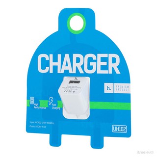 Hoco อะแดปเตอร์ชาร์จไฟ hoco UH102 Smart Charger 1 USB - 1A (สีขาว)