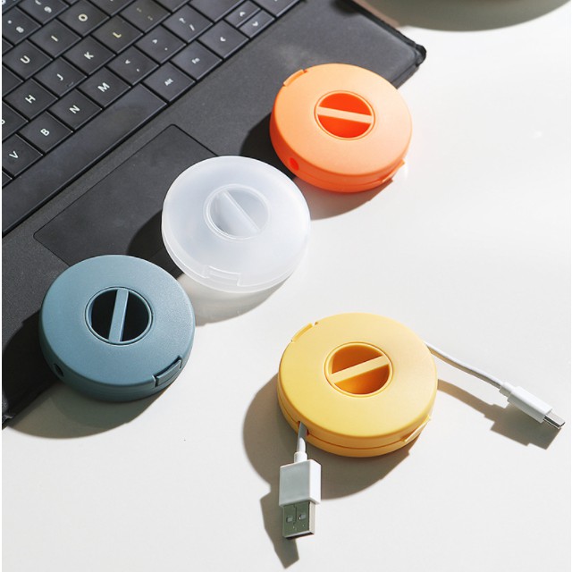 ที่เก็บสายชาร์จมือถือ สาย USB  สายหูฟัง (พร้อมส่ง)
