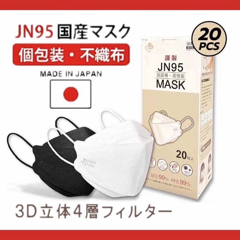 AD159_Shop 3Dหน้ากากอนามัยJN95 （สินค้าพร้อมส่ง）สินค้า1แพ็ค20ชิ้น มี5สี