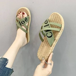 345 รองเท้าผู้หญิง ( บวกเพิ่ม 1 ไซส์ ) แฟชั่น รองเท้าแบบสวม ใส่เที่ยว ใส่สบายพื้นนุ่ม