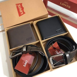 Re-stock เซตยอดนิยม Levi’s Belt and wallet Gift set ใ