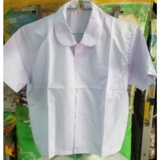 เสื้อนักเรียนหญิงอนุบาลคอบัวเอวติดกระดุม​ เบอร์ใหญ่พิเศษ(หายาก)​