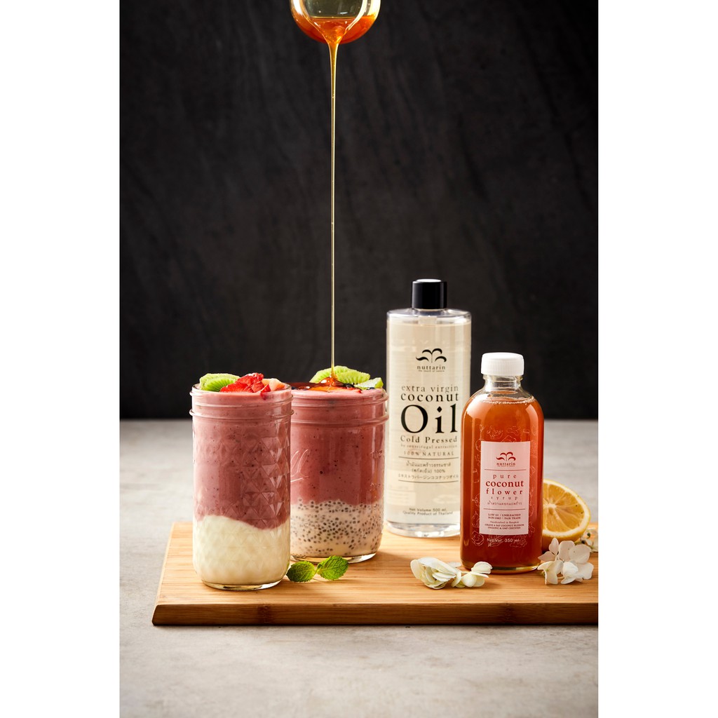 น้ำหวานดอกมะพร้าว(เจ/vegan) Coconut Flower Syrup 350G. nuttarin - รูปที่ 5