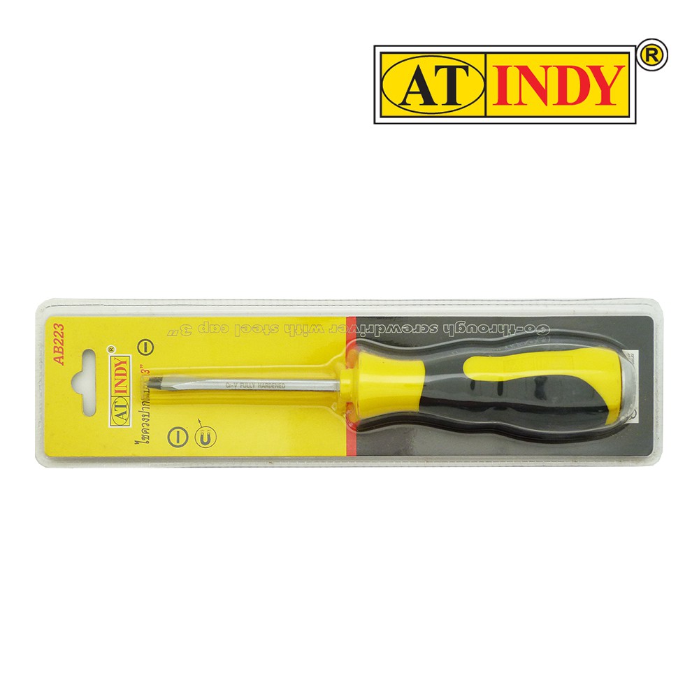 AT INDY Knockable Screwdriver Standard Tips  ไขควงปากแบน (ด้ามตอกได้) AB223,AB244,AB265,AB326