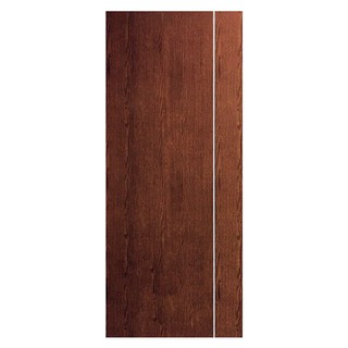 PVC DOOR AZLE 70X200CM OAK ประตูชุดพร้อมวงกบ PVC AZLE GROOVE P4 70X200 ซม. สี OAK วงกบประตู ประตูและวงกบ ประตูและหน้าต่า