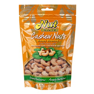 นัทวอล์คเกอร์เม็ดมะม่วงหิมพานต์อบน้ำผึ้ง 160กรัม Nut Walker Cashew Nuts with Honey 160g.