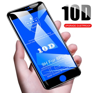 กระจกนิรภัยกันรอยหน้าจอ 10D สําหรับ iPhone 11 12 13 Pro Max 6 7 8P X XS XR