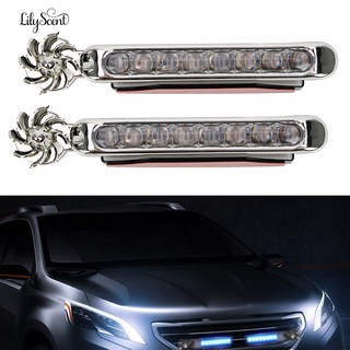 โคมไฟ led drl พร้อมพัดลม 2 ชิ้นสําหรับรถยนต์