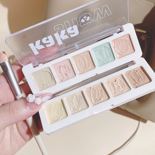 Kakashow Flawless คอนซีลเลอร์พาเลท ห้าสี ปกปิดจุดด่างดํา รอยสิว รอยคล้ําใต้ตา