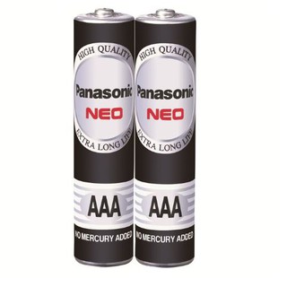 Panasonic NEO EXTRA HEAVY DUTY Zinc Carbon Battery ถ่านแมงกานีส ขนาด 1.5 V AAA R03NT/2SH-1 2 ก้อน/แพ็ค