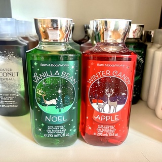 Bath and body works vanilla  Bean noel&amp; winter candy apple shower gel 295 ml. เจลอาบน้ำน้ำหอม