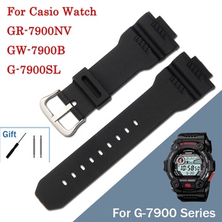 สายนาฬิกาข้อมือซิลิโคน 16 มม. แบบเปลี่ยน สําหรับ Casio G7900…